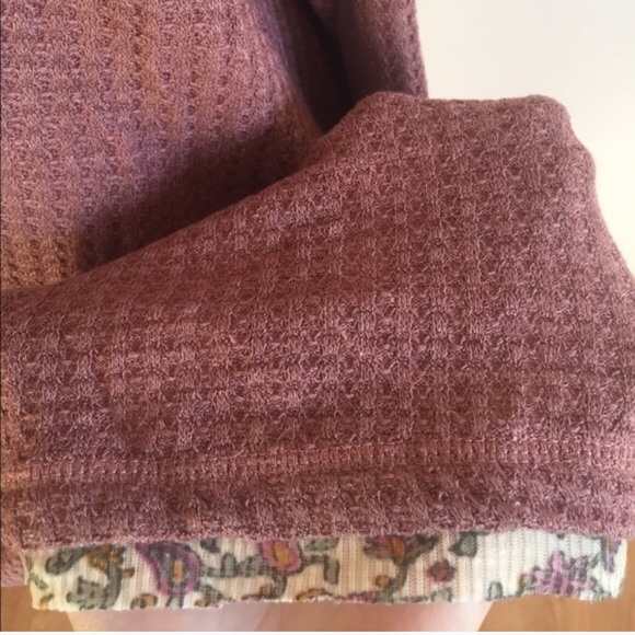 Mauve waffle mini dress/top - Picture 3 of 3